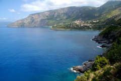 Maratea, Frazione di Acquafredda, veduta  della costa Nord (al confine con la Campania)